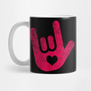 ASL Sign Language I Love You Sign Mug